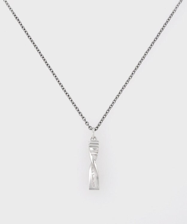 Paul Smith Shadow Stripe Emboss ネックレス シルバー