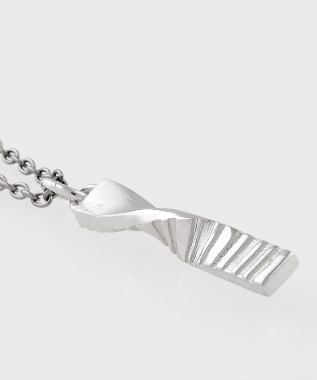 Paul Smith Shadow Stripe Emboss ネックレス シルバー