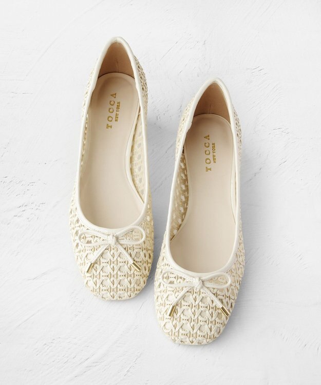 TOCCA CROCHET WITH RIBBON PUMPS パンプス アイボリー系