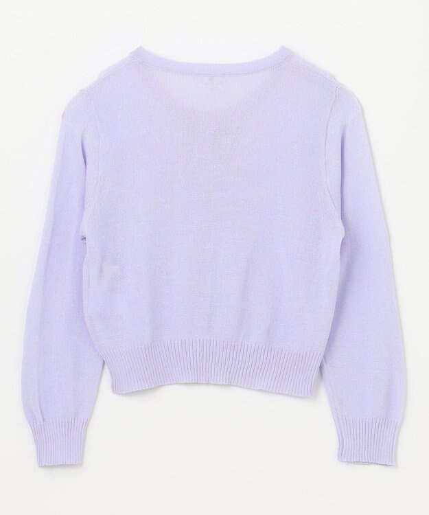 組曲 KIDS 【110-140cm】シアー カーディガン ラベンダー系