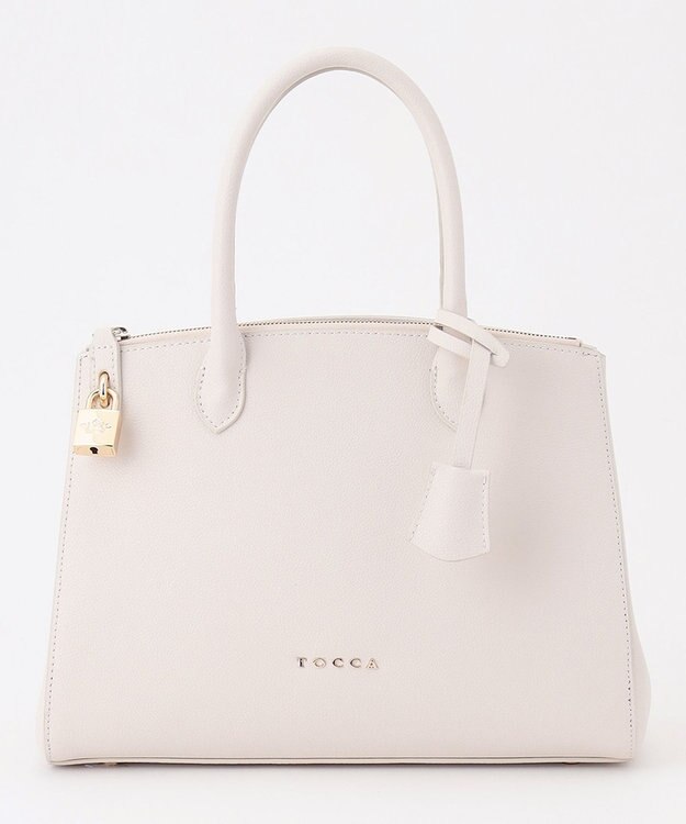 TOCCA HAPPY KEY LEATHERBAG レザーバッグ アイボリー系