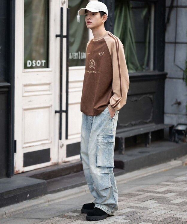 WEGO 【ユニセックス着用ITEM】フェイクスウェードゲームプルオーバー ブラウン