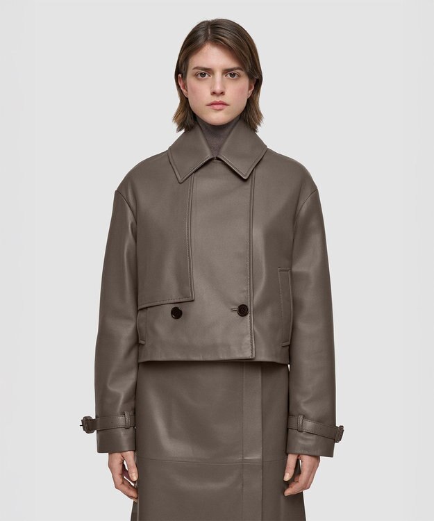 JOSEPH ナッパレザー　ジャケット Mushroom