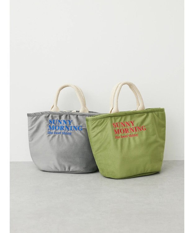 Green Parks ・ｓｏｆｉ　ベロア刺繍トートバッグ Green