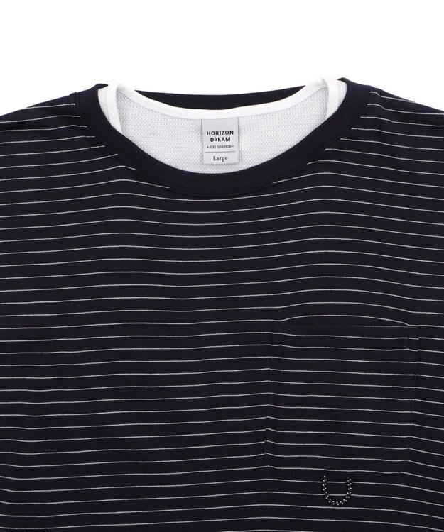 WEGO マイクロボーダーワッフルフェイクT ブラック