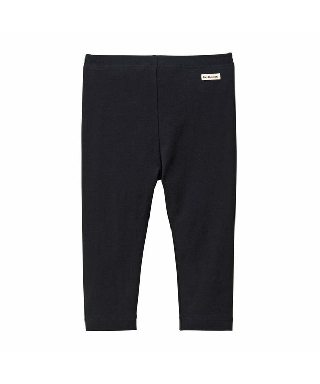 MIKI HOUSE HOT BISCUITS 【70-120cm】 10分丈 レギンスパンツ 黒