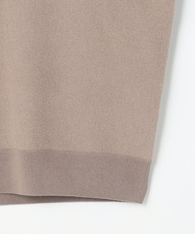 自由区 L 【SHIHOさん着用】ボイルドウールハーフジップ ニット モカ