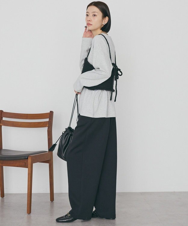 AMERICAN HOLIC ポンチカーブパンツ Black