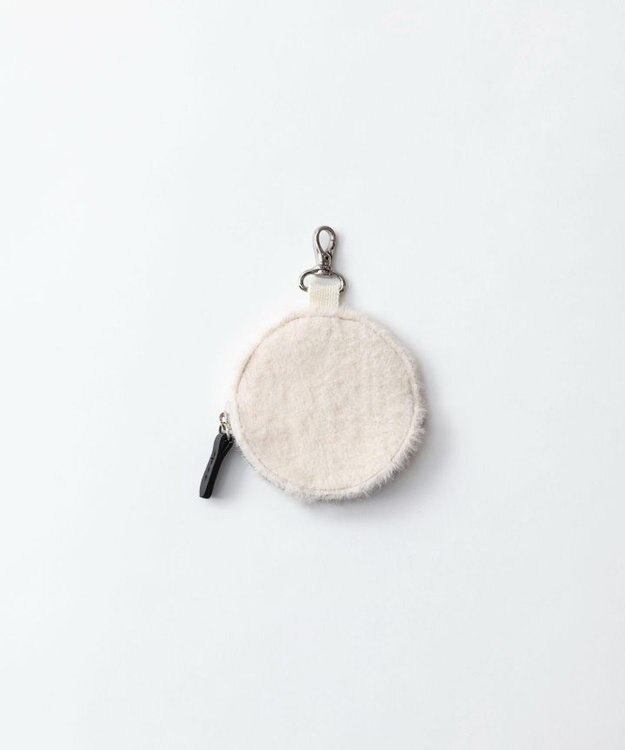 TRICOTE MINKY CIRCLE POUCH／ミンキーサークルポーチ 80IVORY