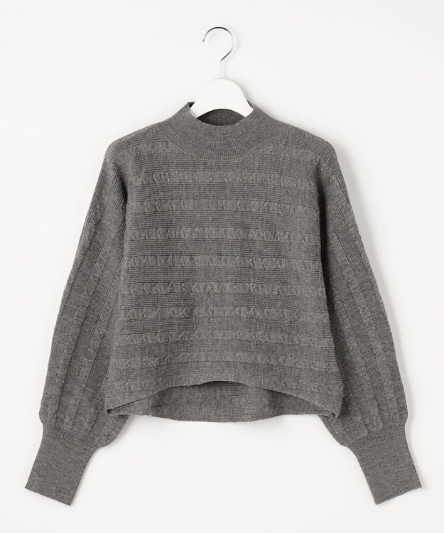 ANY SIS S 【2SET】ニット ボレロ × ワンピース セット スレート×ブラック