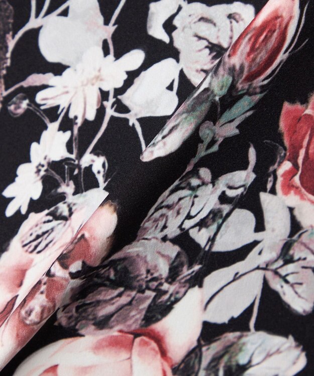 Chacott Chacott BALANCE ホリデーローズブラトップ ブラックプリント