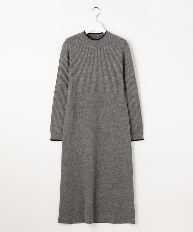 ANY SIS S 【2SET】ニット ボレロ × ワンピース セット スレート×ブラック