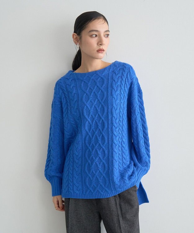 YECCA VECCA ケーブルニット Blue