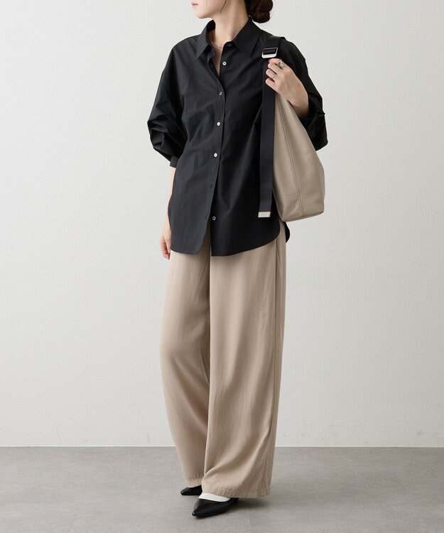 russet レザーホーボーバッグ L(CE-1654) GrayBeige