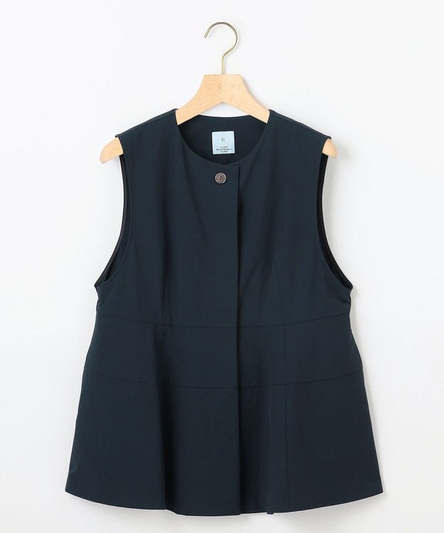 組曲 スーパーライトストレッチ ジレ ネイビー系