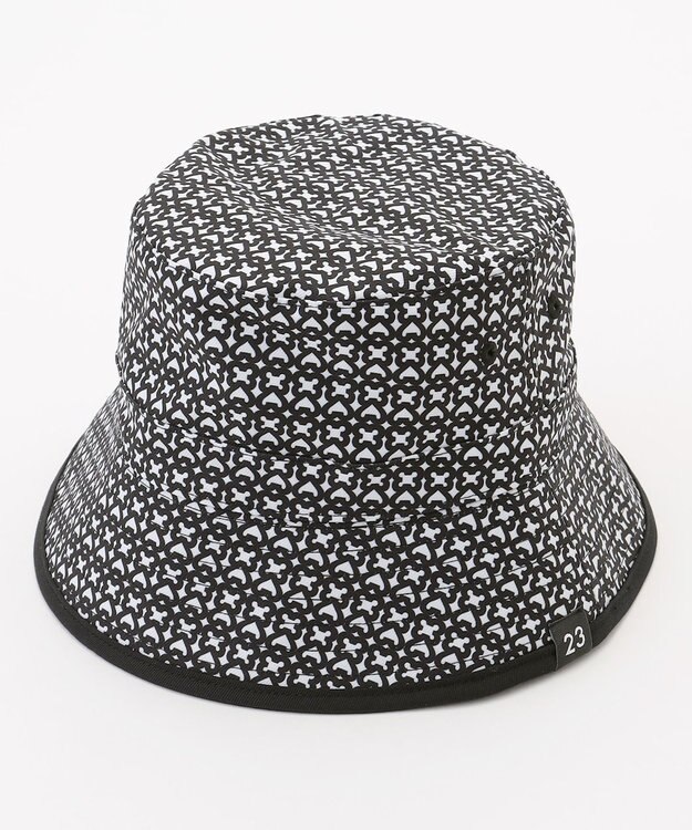 23区GOLF 【UNISEX】リバーシブルモノグラムバケットハット ブラック系5