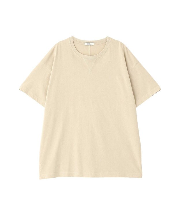 earth music&ecology ピグメント風Tシャツ Beige