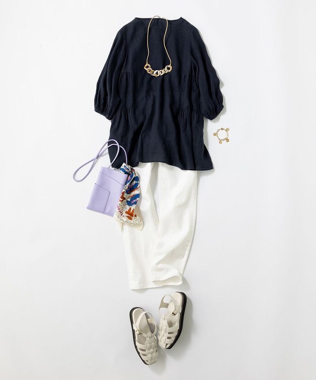 23区 NOMADIS ミニ ショルダーバッグ ライラック系