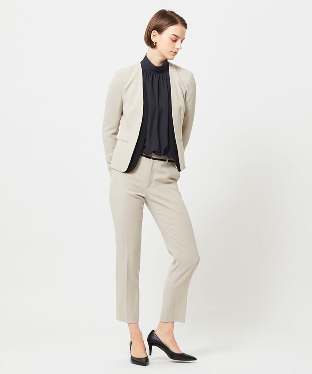 BEIGE， 【WEB限定】DION / ギャザーブラウス Navy