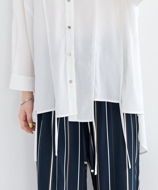 YECCA VECCA ストリングデザインシャツ White