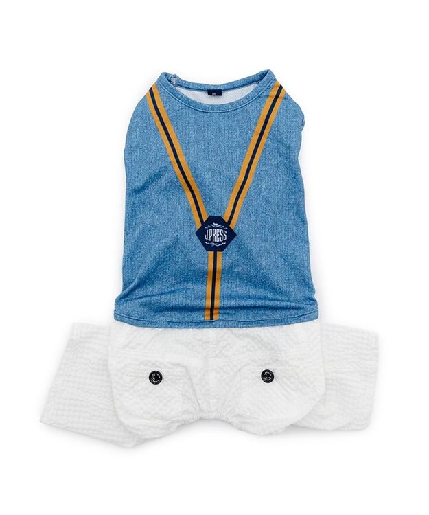 PET PARADISE J.PRESS エコメイド パンツつなぎ 小型犬 ネイビー×ホワイト