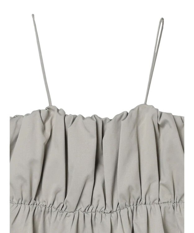 Green Parks ・ＥＬＥＮＣＡＲＥ　ＤＵＥ　ギャザーキャミワンピース Gray