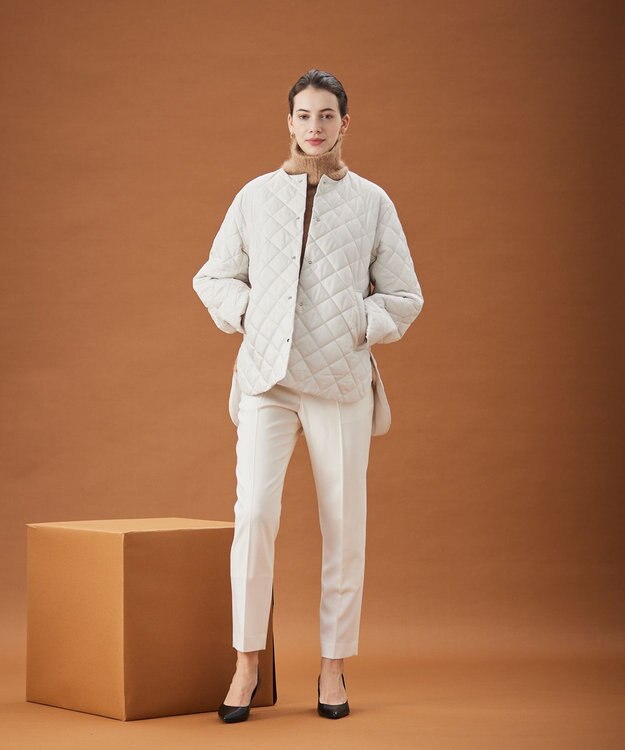 BEIGE， 【S-size】JACOB / キルティングアウター Ecru