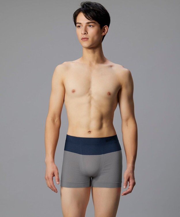 WACOAL MEN ボクサーパンツ【PANTS HOLIC X】ワンサイズ(S-LL) フロント快適Xマチ 立体成型 適度なフィット感 前閉じ 下着 GT3480 /ブロス バイ ワコールメン グレー
