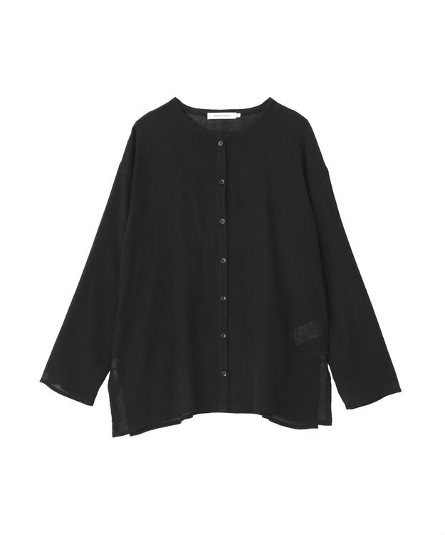 AMERICAN HOLIC 楊柳シアーブラウス Black