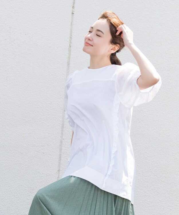 ONWARD Reuse Park 【組曲】ブラウス春夏 オフホワイト