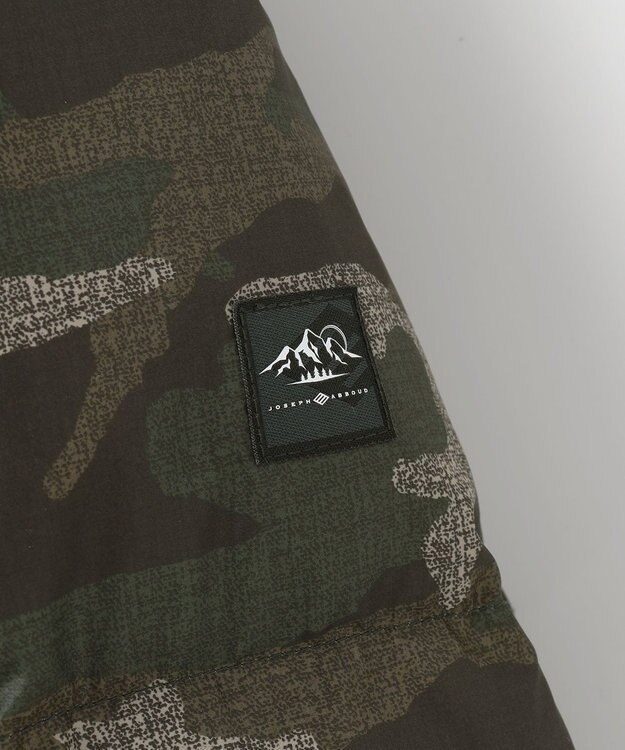 JOSEPH ABBOUD MOUNTAIN 【ECOファー/撥水/9ポケット】カモフラージュ ダウン コート カーキ系6