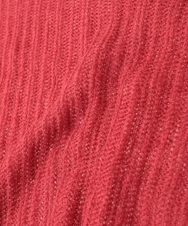 AMERICAN HOLIC モヘアタッチルーズ編みプルオーバー Red