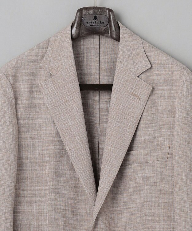 GOTAIRIKU ウォッシャブルに進化【洗える/シワになりにくい/ストレッチ】タイワンタフタ ジャケット ベージュ系