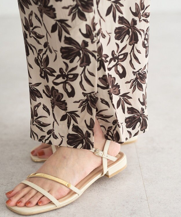 YECCA VECCA アートプリントスリットワイドパンツ Multi