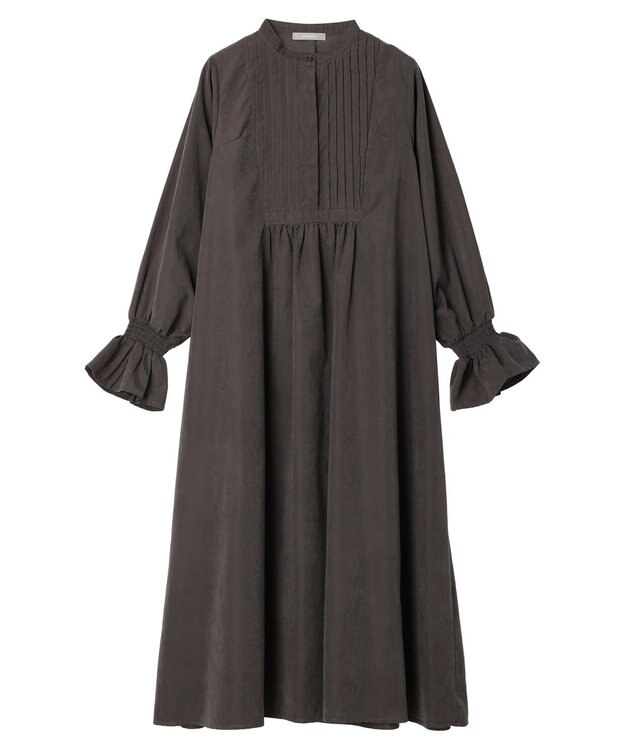 Green Parks armonia．ピンタックワンピース Charcoal Gray