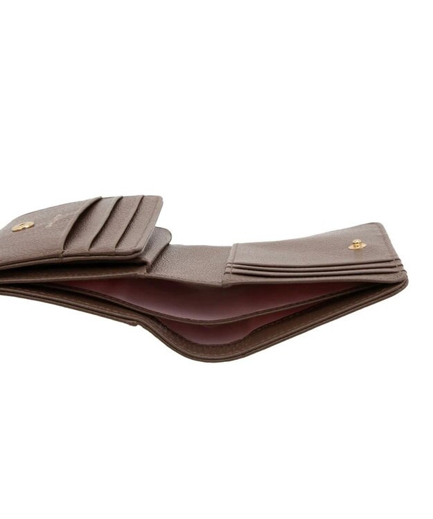 CLATHAS ソフィア 内ボックス二つ折り財布 ブラウン