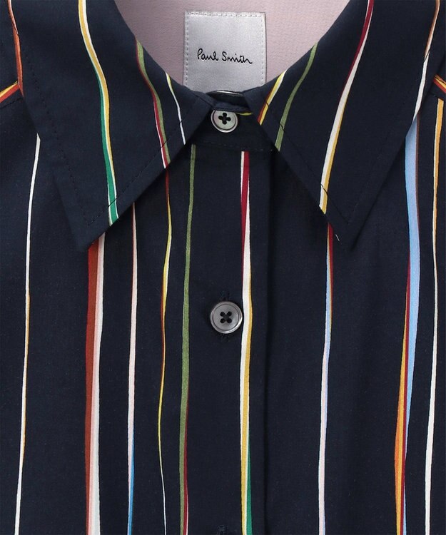 Paul Smith Signature Pinstripe シャツワンピース ネイビー