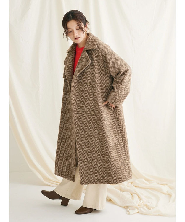 ウール混ガンパッチロングコート / CRAFT STANDARD BOUTIQUE