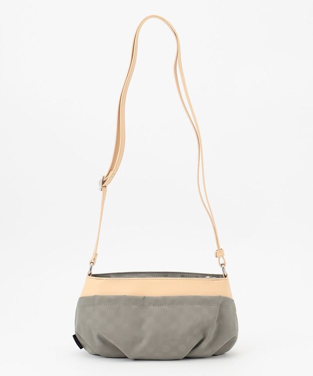 Y'SACCS Polka Dots　タックラウンドポシェット グレージュ