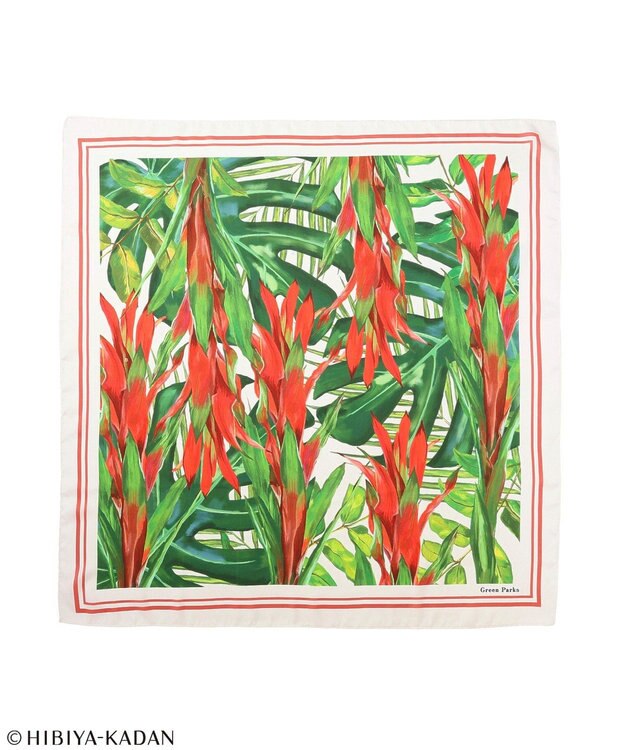 Green Parks 日比谷花壇スカーフ Red