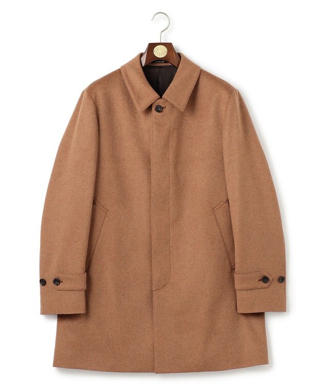 J.PRESS MEN ウールとカシミヤの品格素材【定番】ウールカシミヤビーバー ドレスショートコート_25年モデル キャメル系