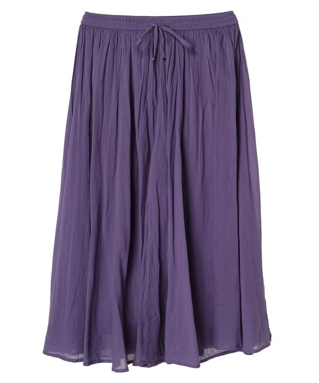 CRAFT STANDARD BOUTIQUE コットンボイルギャザースカート Purple