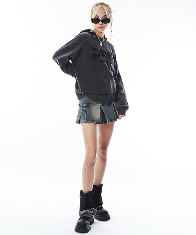 WEGO 【ユニセックス着用ITEM】コンパクトフィットロゴプルオーバー ブラックその他