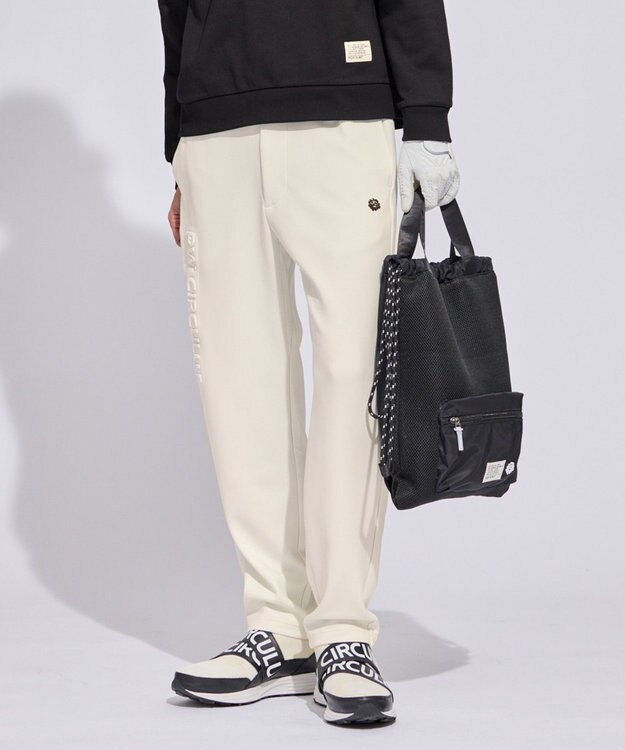 PW CIRCULUS 【MEN】リラクシングジャージーパンツ ゴルフ ホワイト系