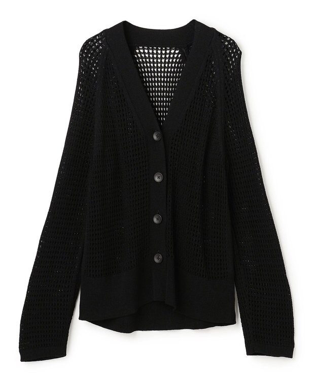 uncrave メッシュニット カーディガン ブラック