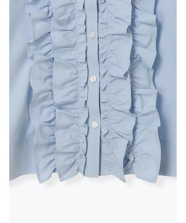 Te chichi フリルクロップトシャツ サックスブルー