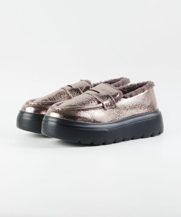 BONTRE 【MIONOTIS/ミオノティス】ムートンモカローファー/40912 ガンメタル