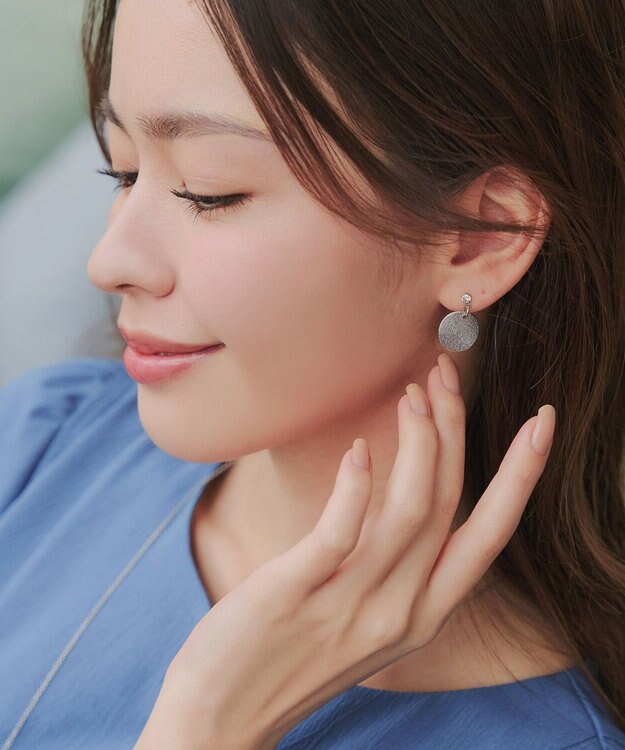 Tiaclasse 【金属アレルギー対応】メタルプレートピアス シルバー