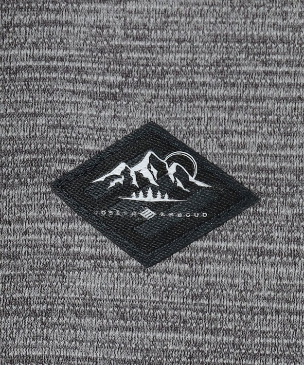 JOSEPH ABBOUD MOUNTAIN 【ソフト/吸水速乾】メランジバックメッシュ Tシャツ グレー系