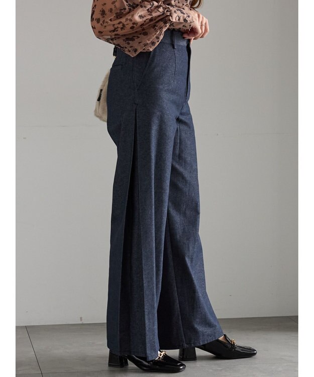 Te chichi サイドタックデザインパンツ《2025Autumn catalog vol.2 item》 ブルー